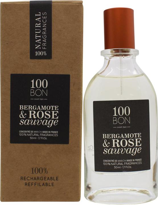 Produktbild Tulipan Negro 100BON Bergamote & Rose Sauvage Refillable EDP Concentrate 50ml Spray (Eau de Parfum, 50 ml)