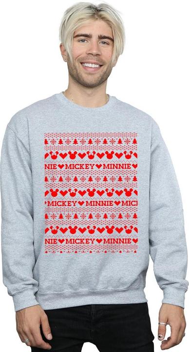Image du produit Disney - Sweat MICKEY AND MINNIE CHRISTMAS FAIR ISLE - Homme (M)