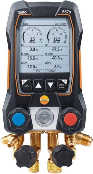 Actual product image Testo Refrigerant meter 557s vacuum set with charging hoses