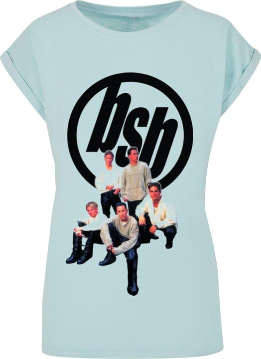 Actual product image Merchcode Ladies Backstreet Boys - Vintage Logo Extended Shoulder Tee - 111603 (M)
