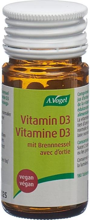 Immagine prodotto A. Vogel Vitamina D3 con compresse di ortica (180 Pezzo/i, Pillole, 74 g)
