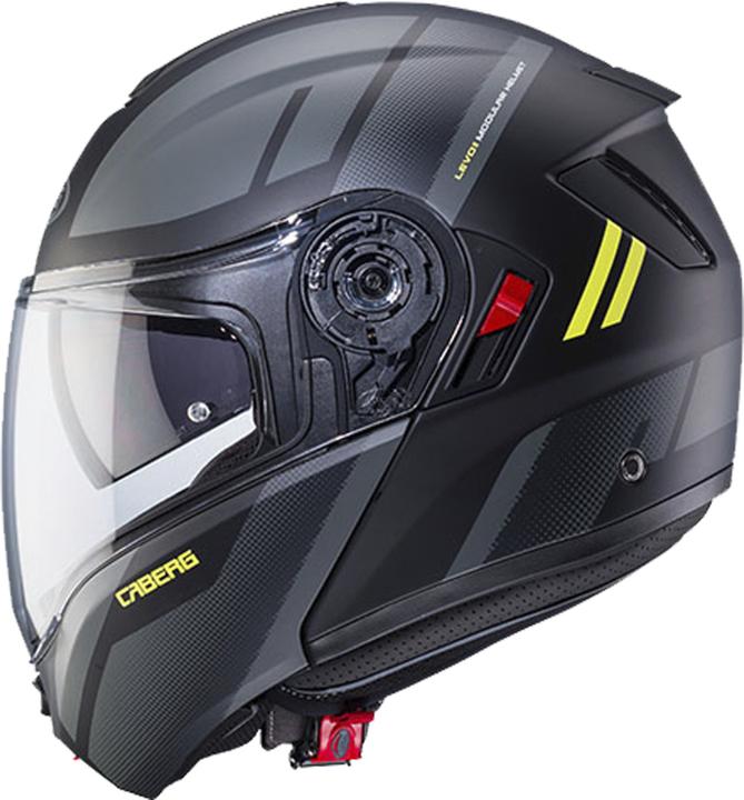 Image du produit Caberg Casque Modulaire Levo X Manta / Noir / Anthracite / Jaune Fluo / Mat (XL)