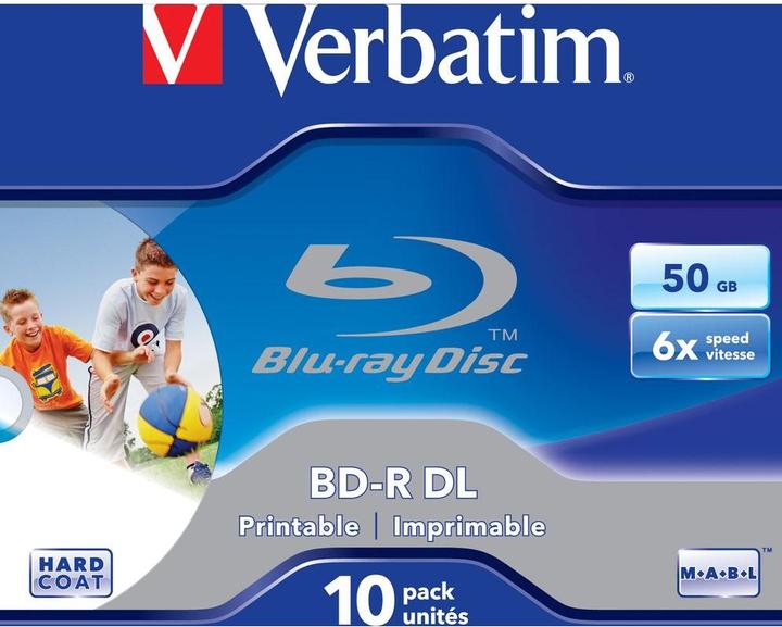 Actual product image Verbatim 43736 BluRay BD-R DL 10pc (10 x)