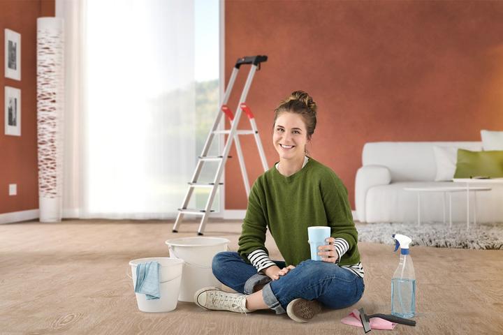 Immagine prodotto Hailo L80 ComfortLine, scaletta di sicurezza in alluminio, 7 gradini (Stile, 140 cm)