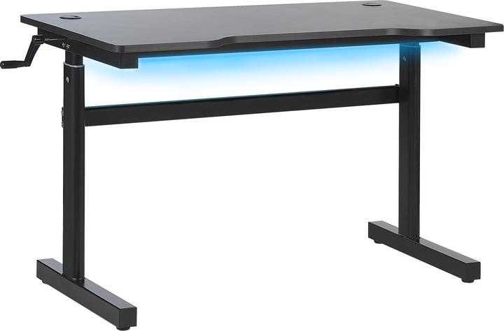 Immagine prodotto Beliani Tavolo da gioco nero 120 x 60 cm Illuminazione LED RGB regolabile manualmente DURBIN