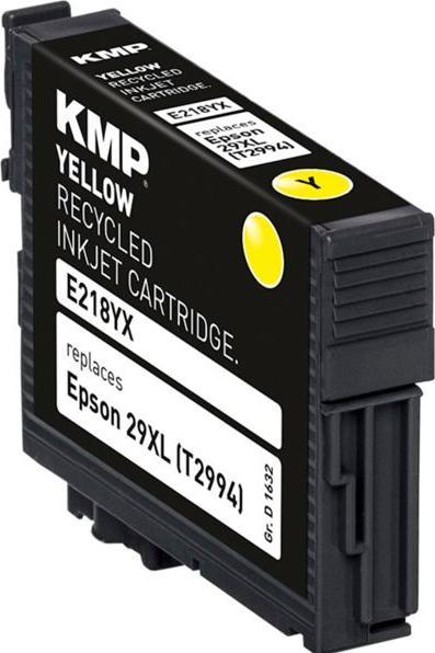 Produktbild KMP E218YX Tintenpatrone yellow kompatibel mit Epson T 2994 XL (Y)