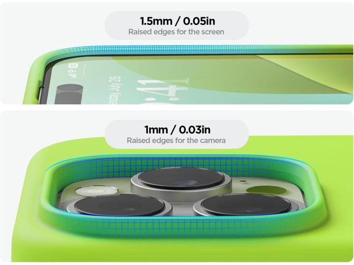 Actual product image Screenguard Apple iPhone 16 Pro Liquid Silicone Case Hülle (Apple iPhone 16 Pro)