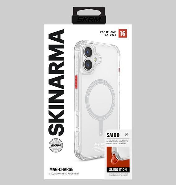 Actual product image Skinarma case Saido iPhone 16 Plus 6.7" Magnetic Charging clear (Apple iPhone 16 Plus)