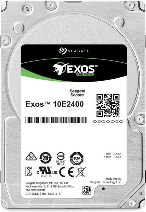 Seagate Disque dur Exos 10E2400 Enterprise Capacity, 3.5 pouces, SAS cache, 512N (1.20 To, 2.5")