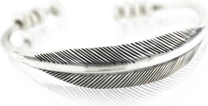 Leyda Armspange Feder (17 cm, Silber 925)