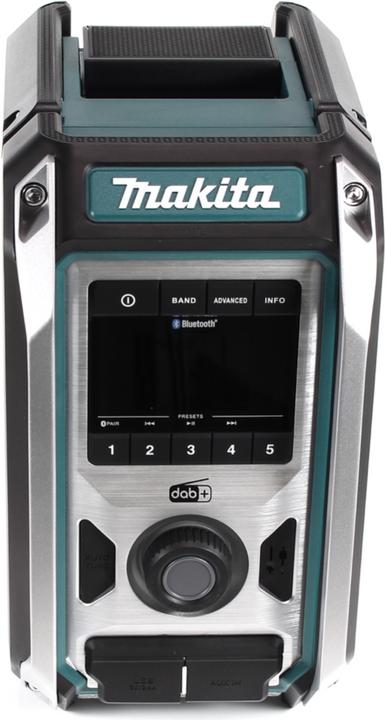 Actual product image Makita DMR 115 RF cordless construction site radio 12V - 18V Bluetooth DAB+ IP65 + 2x rechargeable battery