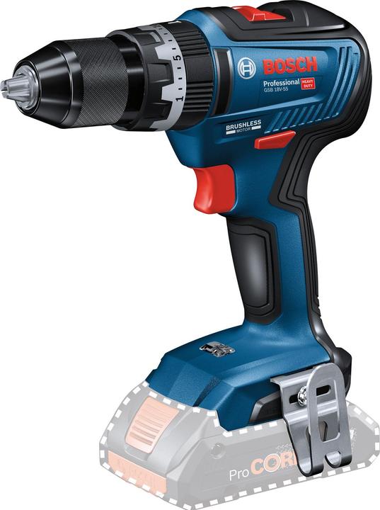 Bosch Professional GSB 18V-55 (Akkubetrieb)