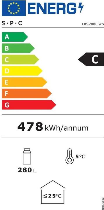Energie-Label SPC FKS2800-1 WS (280 l)