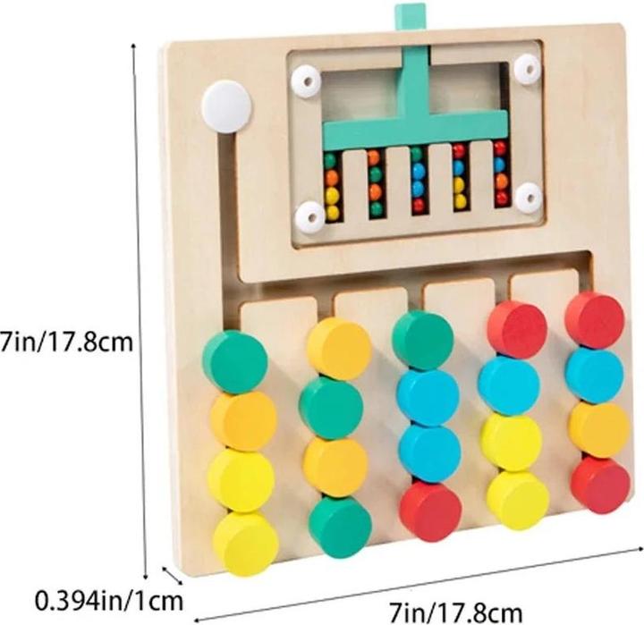 Immagine prodotto Activity Board Puzzle di abbinamento dei colori in legno, gioco di logica, allenamento del pensiero, illuminazione