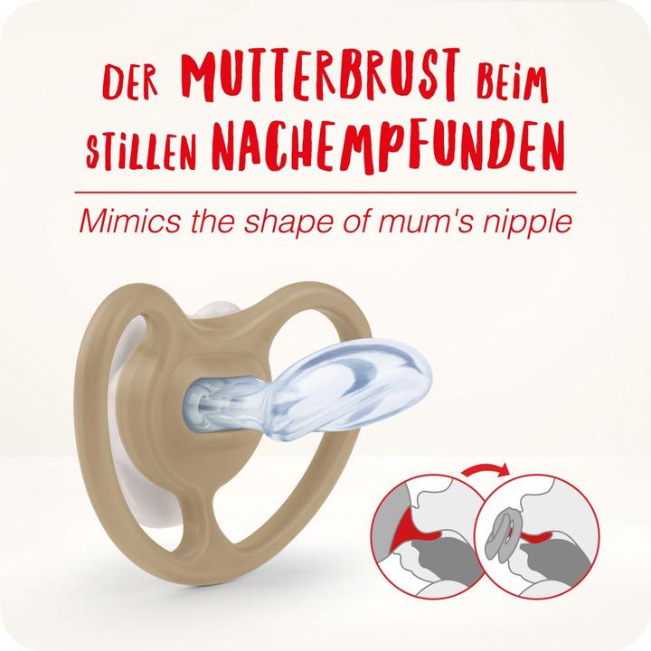 Actual product image NUK Space Night silicone dummy 6-18M, 2 pcs, blue/mint (2 x, 6 - 18 M.)