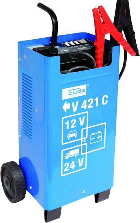 Actual product image Güde 12V/24V Battery Charger Automatic Battery Charger V 421 C Jump Starter (12V, 24V, 60 A)