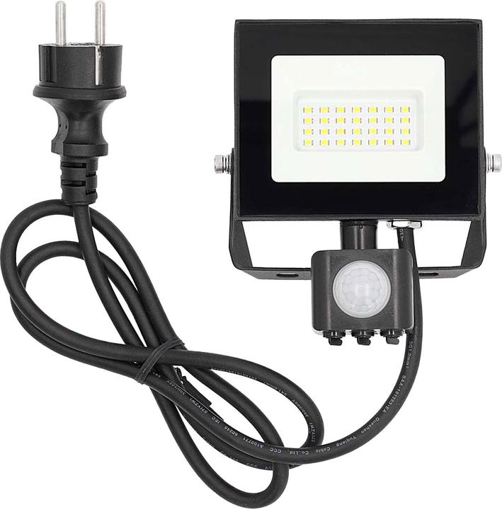 Actual product image Nedis LED floodlight - 4000 K - Nominal luminous flux: 1620 lm - 20 kWh - IP44-1.00 m - Energy class: F - (1620 lm, IP65)