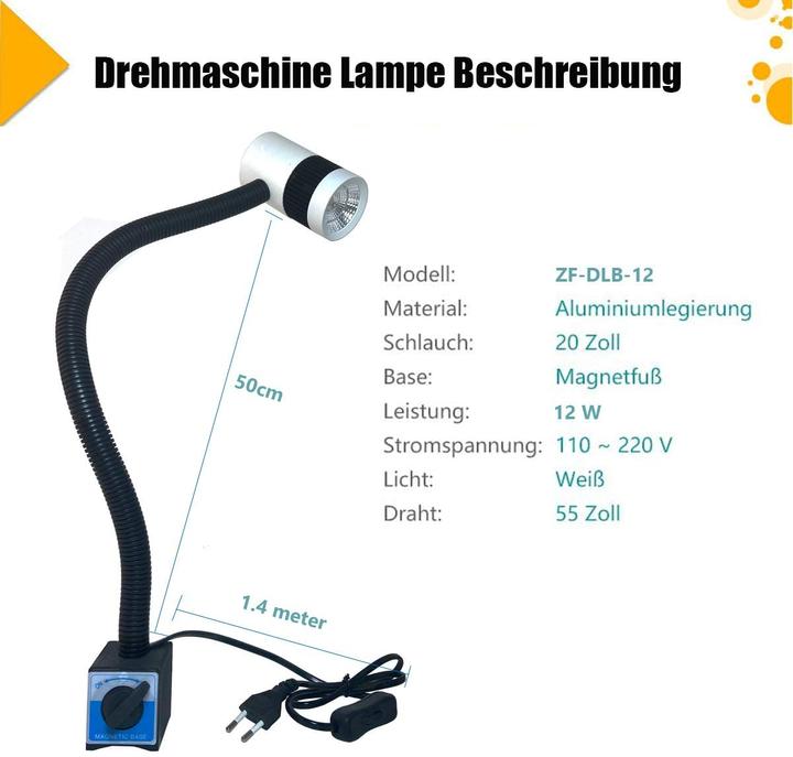 Produktbild Wucgea LED-Maschinenlampe (1500 lm)