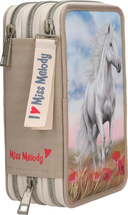 Actual product image Depesche Miss Melody 3-Fach Federtasche Poppy Sand