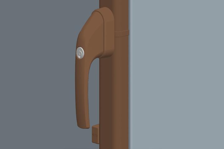Produktbild Abus Stangensets für FOS 550 E braun - 118/118 cm