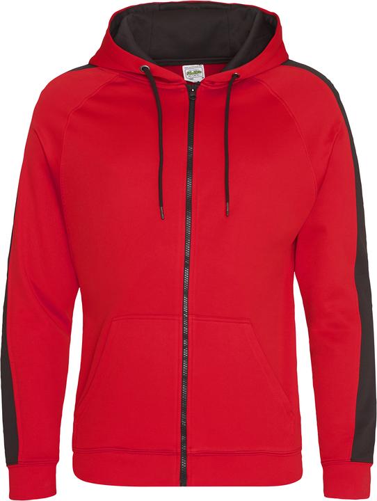 Awdis Just Hoods Kontrast Sport Polyester Kapuzenjacke