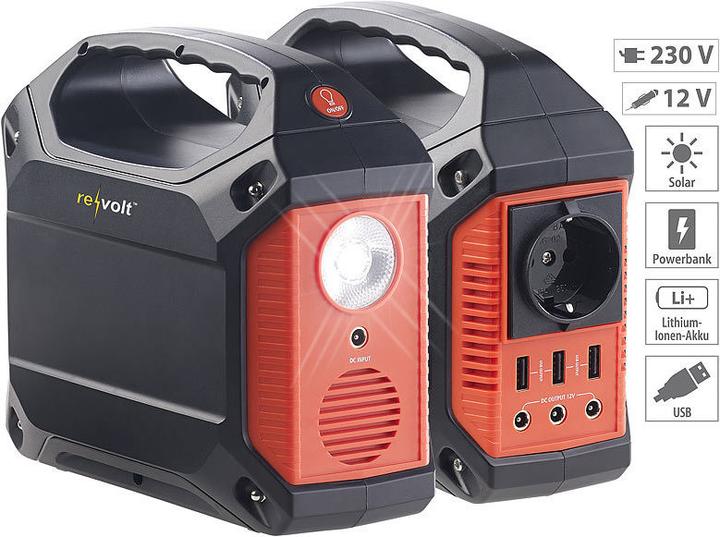 Produktbild Revolt Powerstation & Solar-Generator (155 Wh, 1.59 kg)