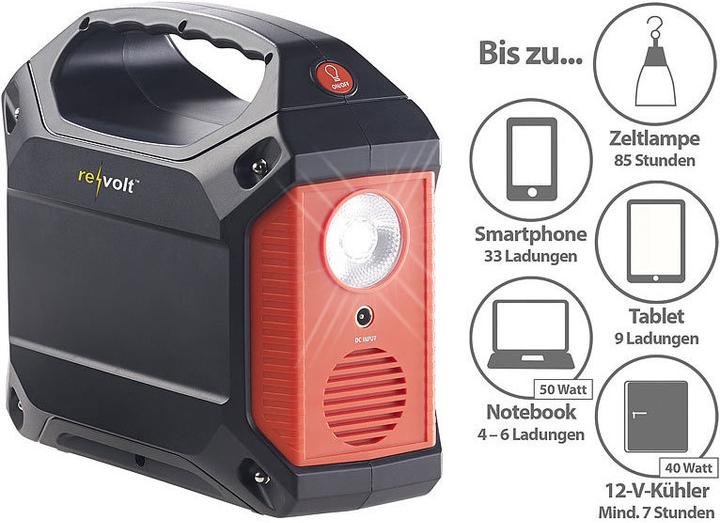Produktbild Revolt Powerstation & Solar-Generator (155 Wh, 1.59 kg)