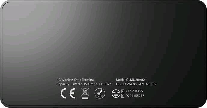 Actual product image GlocalMe Duoturbo Portable 4G/LTE Wi-Fi Router