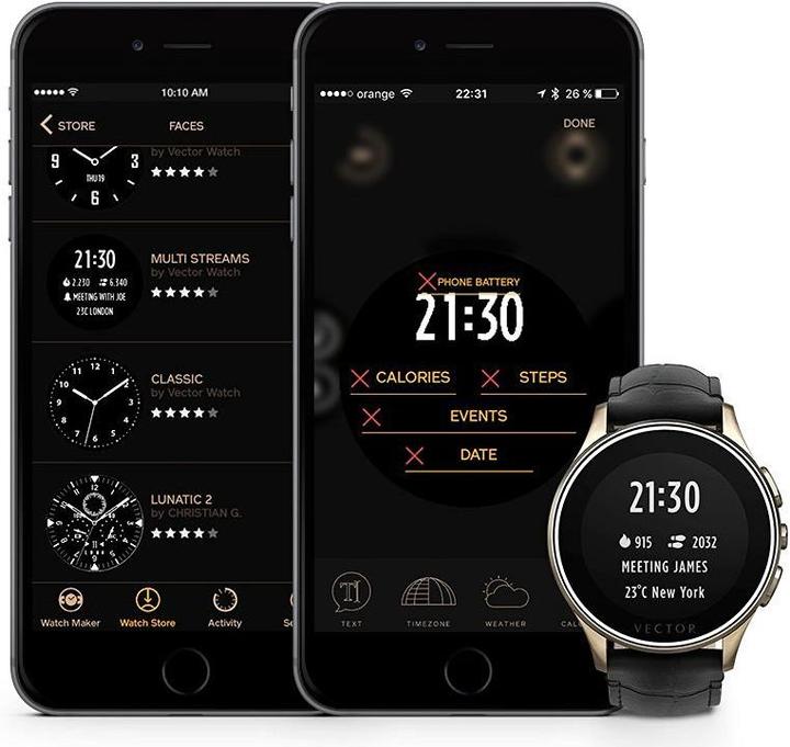 Image du produit Vector Montre intelligente Luna (46 mm)
