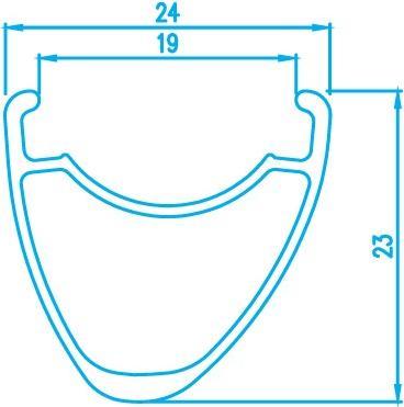 Productafbeelding Alexrims CXD4, 700C, Stożek 23mm, Tubeless Ready, Disc -Mangel ist, star F12X100/R12X142, gewicht 1 (Wielset, 28")
