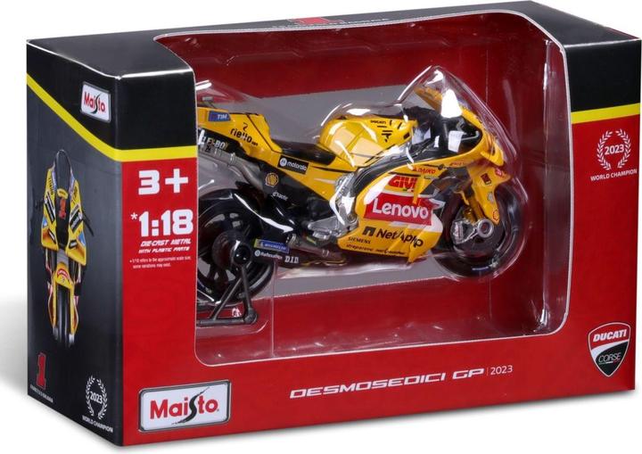 Immagine prodotto Maisto MotoGP 1/18 Ducati Lenovo #1 Bagnaia 2023