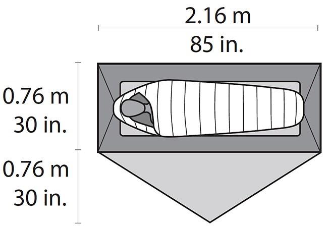 Actual product image Msr Hubba NX (Dome tent, 1.12 kg, 1 person)