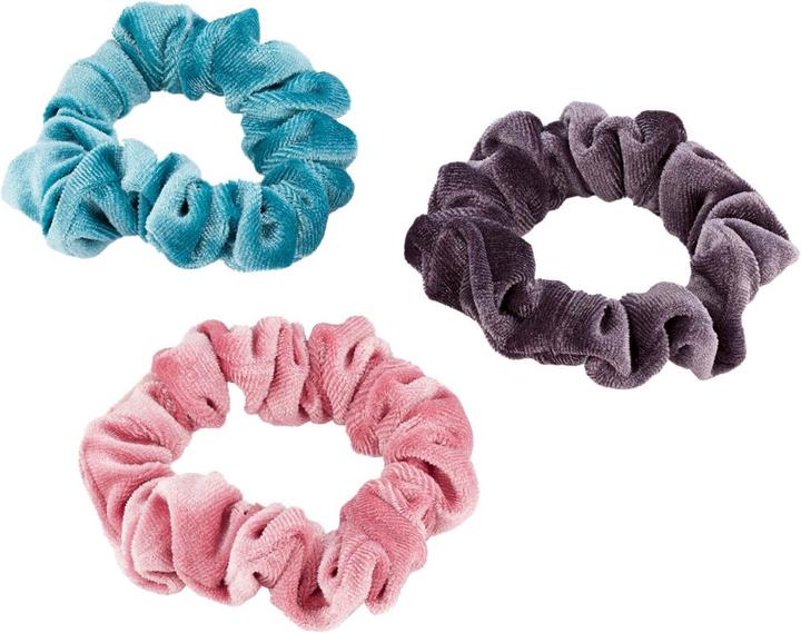Image du produit Trisa Chouchou en velours, menthe, rose & violet