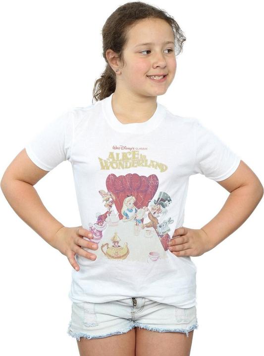 Immagine prodotto Disney Alice In Wonderland Retro Poster Maglietta Ragazze (152, 158)
