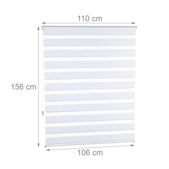 Image du produit Relaxdays Store enrouleur double face klemmfix (110 x 6,5 x 156 cm)