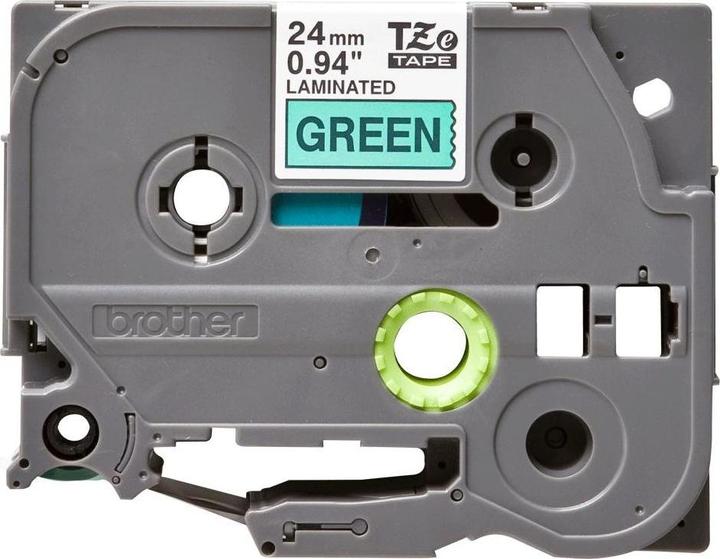 Actual product image Brother Tze-751 (2.40 cm, Green, Black)