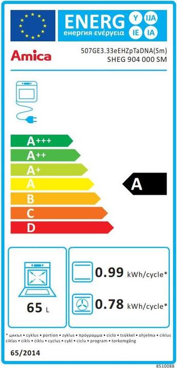 Energie-Label Amica SHEG 904 000 SM