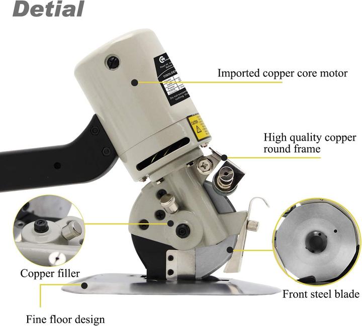 Actual product image Cgoldenwall YJ-90B Industrial Fabric Cutter (1 Sheets)