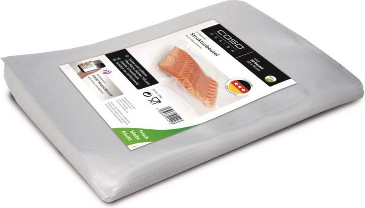 Actual product image Caso Structured bags for Vacuum sealing 01290 50 bags, Dimensions (W x L) 20 x 30 cm (50 x)