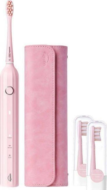 Actual product image Usmile Sonic toothbrush with a set of tips and case Y1S (pink) (Oscillating toothbrush)
