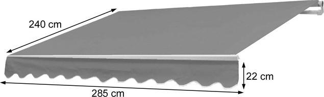 Immagine prodotto Swisshandel24 Copertura di ricambio per tenda da sole HWC-E31, copertura di ricambio per tenda da sole a bracci (3 m)