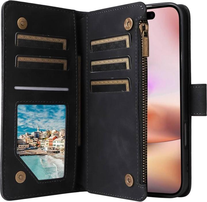 Actual product image Cover-Discount iPhone 16 Plus - Wallet case with lanyard (Apple iPhone 16 Plus)