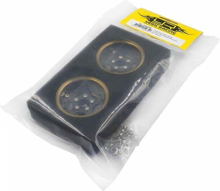 Produktbild Yeah Racing Felgen Aluminium 5-Speichen Gold Titanium 1.9 2 Stück