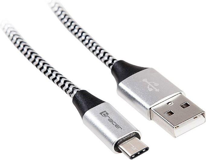 Immagine prodotto Tracer USB 2.0 Tipo C A Maschio 1m nero argento 46265 (1 m, USB 2.0)