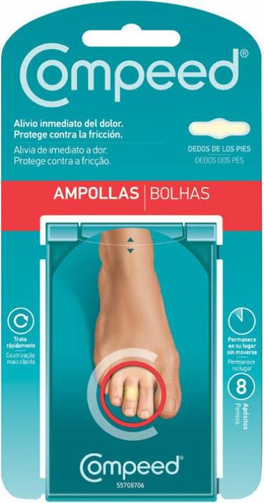 Produktbild Compeed AMPOLLAS entre dedos pies 8 apósitos