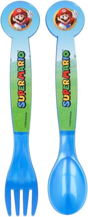 Immagine prodotto Tinisu Set di posate in plastica Super Mario - 2 pezzi