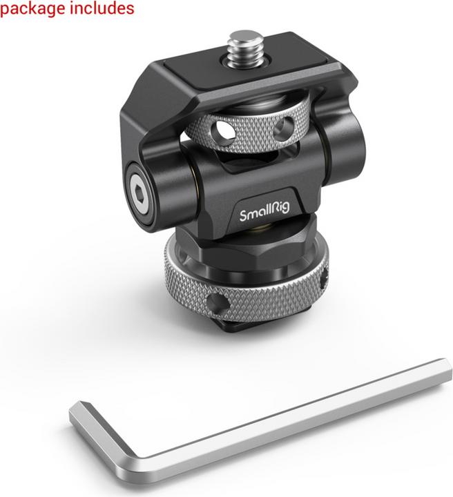 Image du produit SmallRig Support de moniteur pivotant et inclinable avec fixation par griffe froide (Accessoires pour moniteurs)
