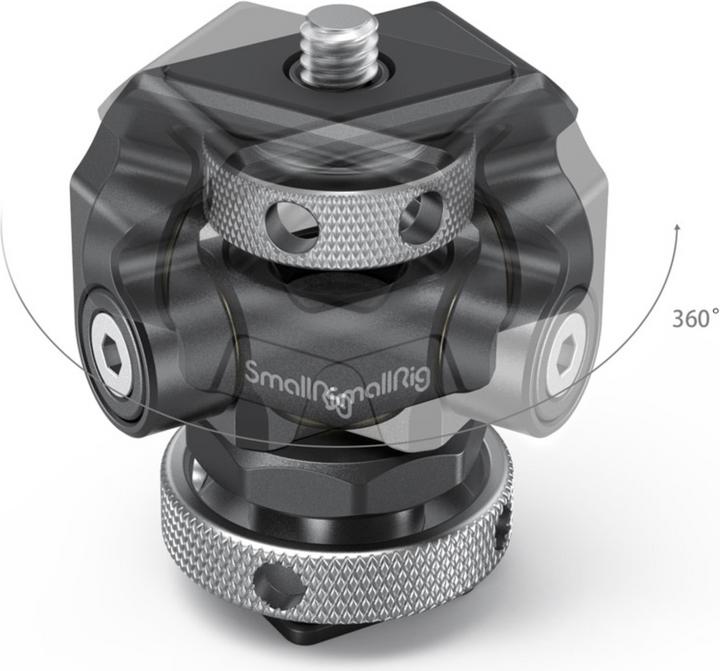 Image du produit SmallRig Support de moniteur pivotant et inclinable avec fixation par griffe froide (Accessoires pour moniteurs)