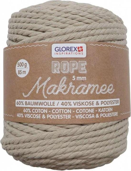 Actual product image Glorex Macramé Rope (85 m)