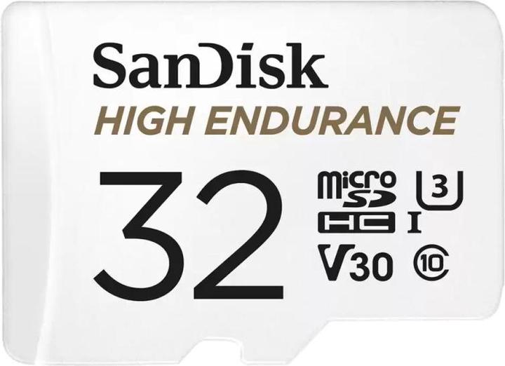Productafbeelding SanDisk microSDHC Memory Card High Endurance, 32Gb, Class 10 / UHS-1 U3 (32 GB, microSDHC)